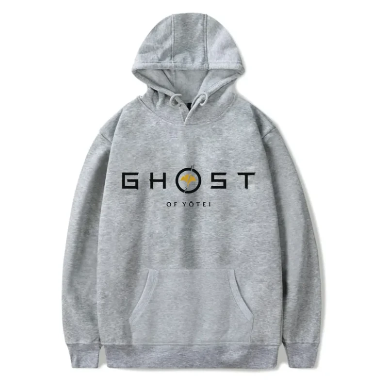 Ghost of Yotei Gray Hoodie — Premium Streetwear by Huzi Style